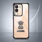 Vivo Y200 5G Satyamev Jayate 2-in-1 Emblem Transparent Shockproof Airbag Case