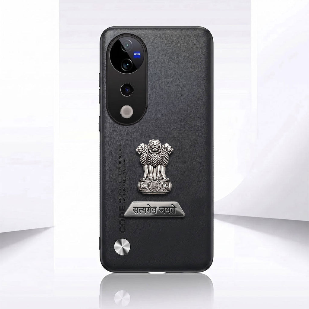 Vivo T3 Ultra 5G Satyamev Jayate 2-in-1 Emblem Vegan Leather Back Case