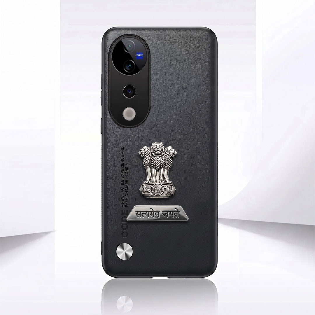 Vivo T3 Ultra 5G Satyamev Jayate 2-in-1 Emblem Vegan Leather Back Case