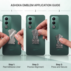 Oppo A5 5G Compatible Satyamev Jayate 3D Metal Emblem Sticker