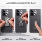 Realme 16 Pro+ 5G Compatible Satyamev Jayate 3D Metal Emblem Sticker