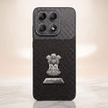 Motorola Edge 70 Pro 5G Satyamev Jayate 2-in-1 Emblem Carbon Fiber Leather Phone Case