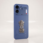 Nothing Phone 4b 5G Compatible Satyamev Jayate 3D Metal Emblem Sticker