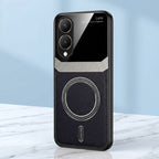 Vivo Y28 5G Premium Magsafe Magnetic Leather Lens Protective Case