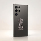 Samsung Galaxy S24 Ultra 5G Compatible Satyamev Jayate 3D Metal Emblem Sticker
