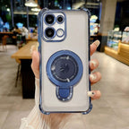 Oppo F31 5G Luxury Four Corner Invincible Bracket Ring Stand Case