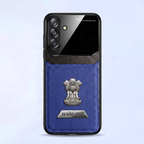 Samsung Galaxy A34 5G Satyamev Jayate 2-in-1 Emblem Leather Lens Protective Back Case