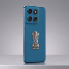 Motorola Edge 60 Fusion 5G Compatible Satyamev Jayate 3D Metal Emblem Sticker