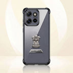 Motorola Edge 50 5G Satyamev Jayate 2-in-1 Emblem Transparent Shockproof Airbag Case