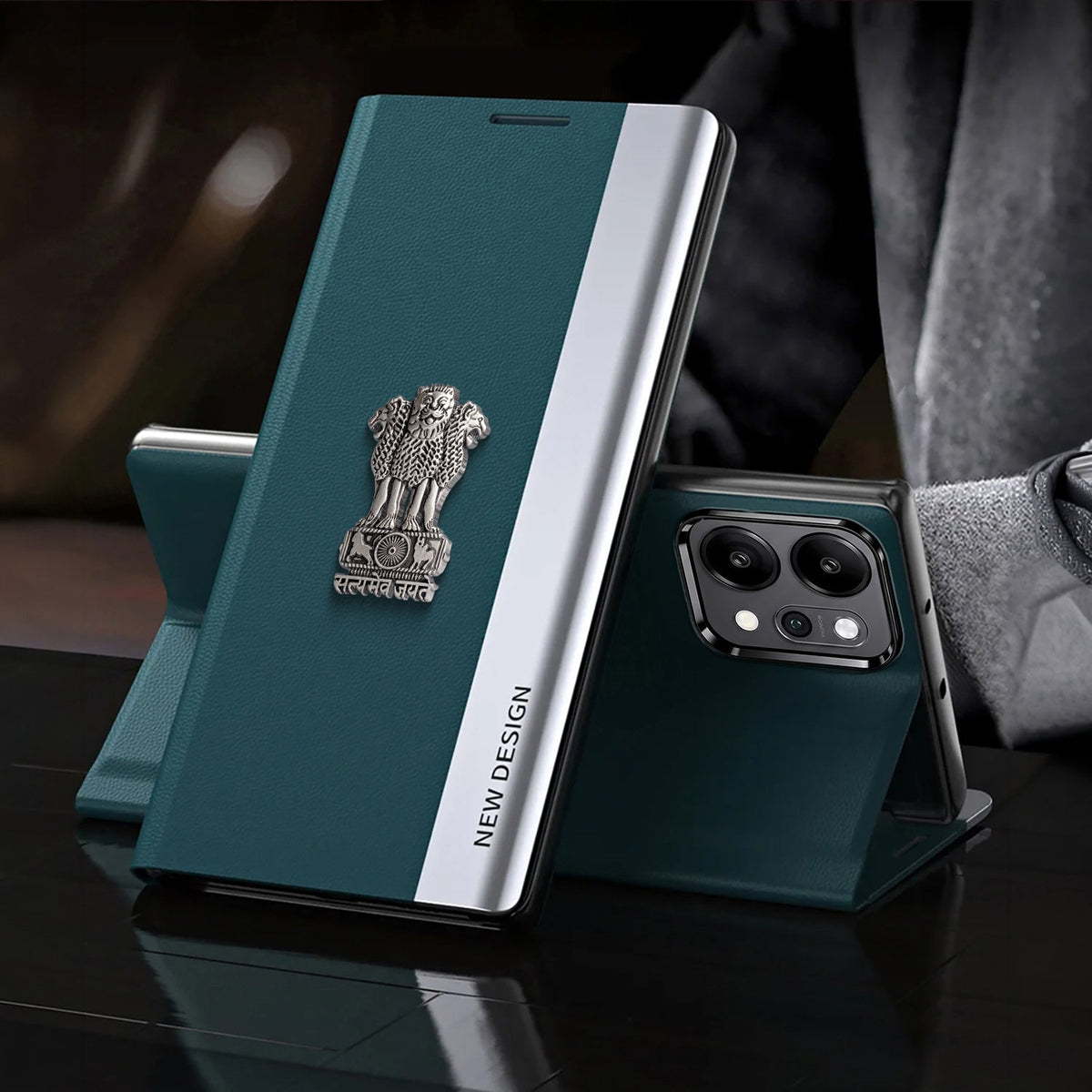 Oppo Reno 14 Pro 5G Satyamev Jayate Flip Leather Case