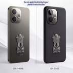 OPPO A5 Pro 5G Compatible Satyamev Jayate 3D Metal Emblem Sticker