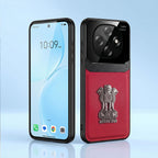 Oppo F31 Pro 5G Satyamev Jayate 3D Metal Leather Back Case