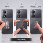 Vivo Y100 5G Compatible Satyamev Jayate 3D Metal Emblem Sticker