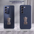 Vivo T3 5G Compatible Satyamev Jayate 3D Metal Emblem Sticker