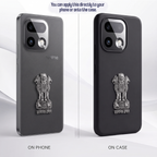 Realme 16 Pro+ 5G Compatible Satyamev Jayate 3D Metal Emblem Sticker