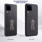 Vivo V30 5G Compatible Satyamev Jayate 3D Metal Emblem Sticker
