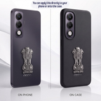 Oppo K13x 5G Compatible Satyamev Jayate 3D Metal Emblem Sticker