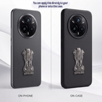 Realme 14 Pro+ 5G Compatible Satyamev Jayate 3D Metal Emblem Sticker