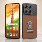 Motorola Edge 70 Fusion 5G Satyamev Jayate 2-in-1 Emblem Carbon Fiber Leather Phone Case