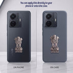 OPPO F29 Pro 5G Compatible Satyamev Jayate 3D Metal Emblem Sticker