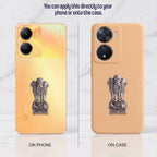 Vivo t2x 5G Compatible Satyamev Jayate 3D Metal Emblem Sticker