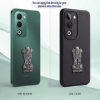 Oppo A5 5G Compatible Satyamev Jayate 3D Metal Emblem Sticker