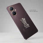 Vivo Y27 5G Compatible Satyamev Jayate 3D Metal Emblem Sticker