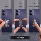 Vivo Y05 5G Compatible Satyamev Jayate 3D Metal Emblem Sticker