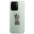 POCO C85 5G Compatible Satyamev Jayate 3D Metal Emblem Sticker