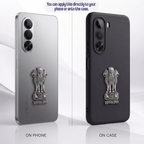 Realme P4X 5G Compatible Satyamev Jayate 3D Metal Emblem Sticker