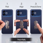 Oppo F33 Pro 5G Compatible Satyamev Jayate 3D Metal Emblem Sticker