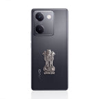 Vivo Y200 Pro 5G Compatible Satyamev Jayate 3D Metal Emblem Sticker