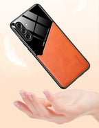 Samsung Galaxy A34 5G Luxury Generous® Leather Protective Back Case