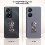 Vivo T2 5G Compatible Satyamev Jayate 3D Metal Emblem Sticker