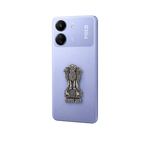 POCO C65 5G Compatible Satyamev Jayate 3D Metal Emblem Sticker