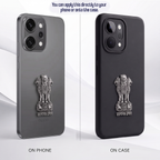 OPPO Reno 14 Pro 5G Compatible Satyamev Jayate 3D Metal Emblem Sticker