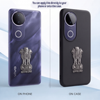 Vivo V50e 5G Compatible Satyamev Jayate 3D Metal Emblem Sticker
