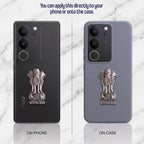 Vivo V29 Pro 5G Compatible Satyamev Jayate 3D Metal Emblem Sticker