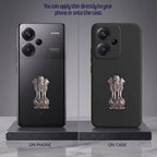 Redmi Note 13 Pro+ 5G Compatible Satyamev Jayate 3D Metal Emblem Sticker