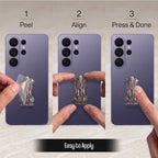 Samsung Galaxy S26 Ultra 5G Compatible Satyamev Jayate 3D Metal Emblem Sticker