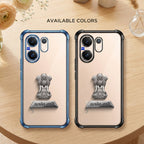 Vivo X200 FE 5G Satyamev Jayate 2-in-1 Emblem Transparent Shockproof Airbag Case