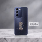 Vivo T3 5G Compatible Satyamev Jayate 3D Metal Emblem Sticker