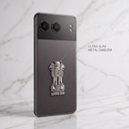 One Plus Nord 4 5G Compatible Satyamev Jayate 3D Metal Emblem Sticker