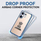 Vivo V60 5G Satyamev Jayate 2-in-1 Emblem Transparent Shockproof Airbag Case