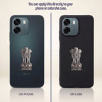 Oppo A6 5G Compatible Satyamev Jayate 3D Metal Emblem Sticker