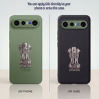 Vivo X300 FE 5G Compatible Satyamev Jayate 3D Metal Emblem Sticker