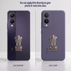 Vivo Y28 5G Compatible Satyamev Jayate 3D Metal Emblem Sticker