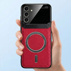 Samsung Galaxy A16 5G Premium Magsafe Magnetic Leather Lens Protective Case