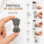 OnePlus 13s 5G Compatible Satyamev Jayate 3D Metal Emblem Sticker