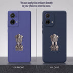Motorola G85 5G Compatible Satyamev Jayate 3D Metal Emblem Sticker